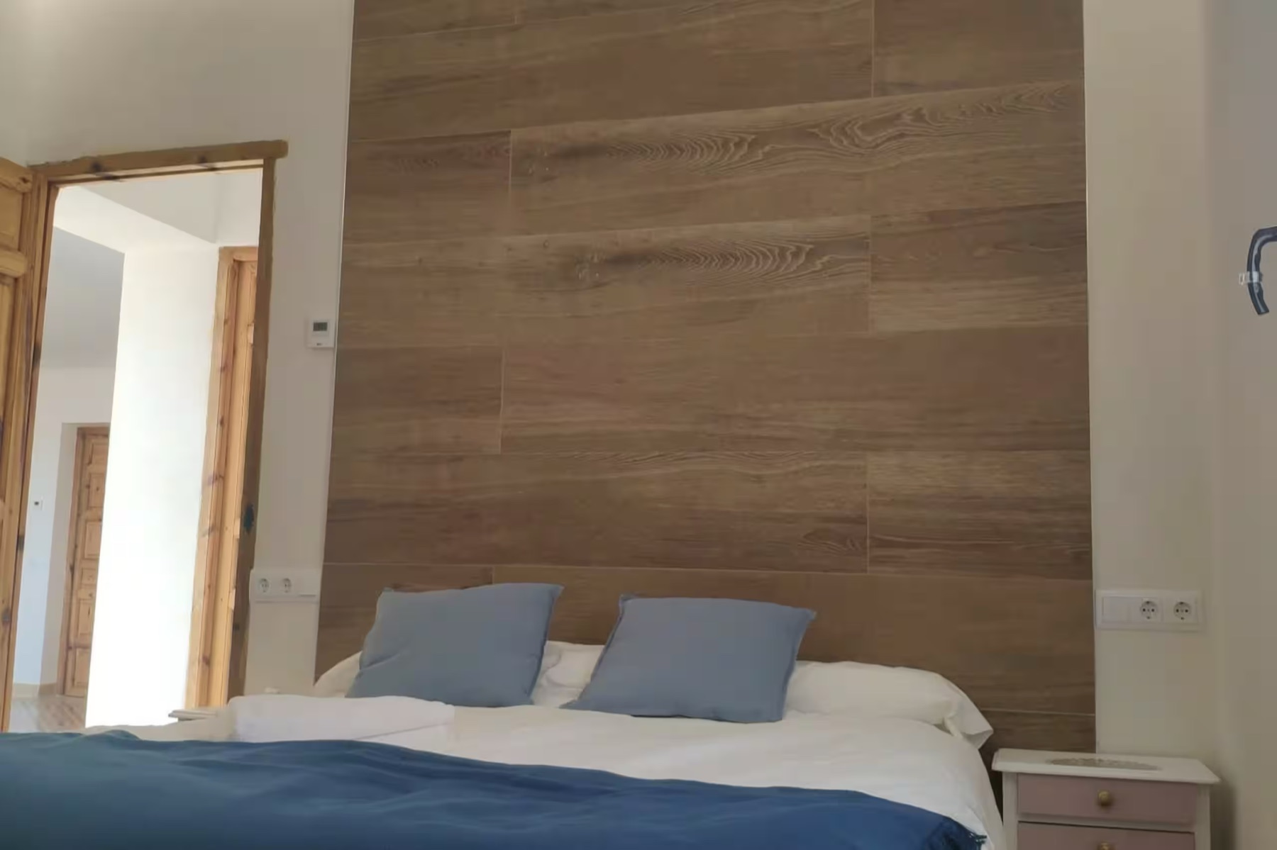 Habitación en tonos azules